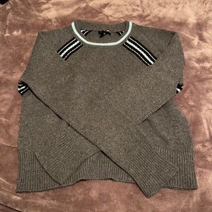 Aqua grey cashmere sweater